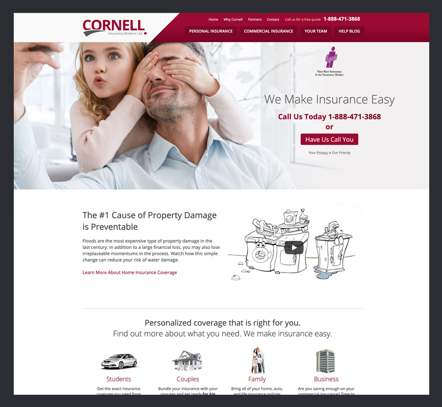 Cornell Insurance Website