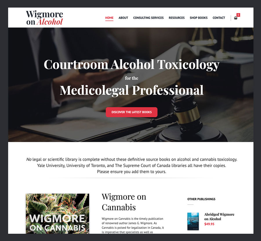 Wigmore on Alcohol eCommerce Site